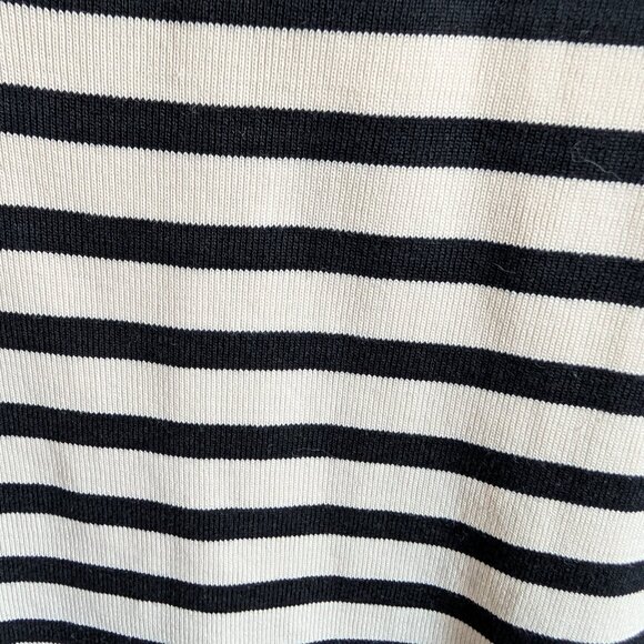 Rag & Bone Cream & Black Striped Knit Tank Dress 100% Cotton Small to Medium - Picture 10 of 13